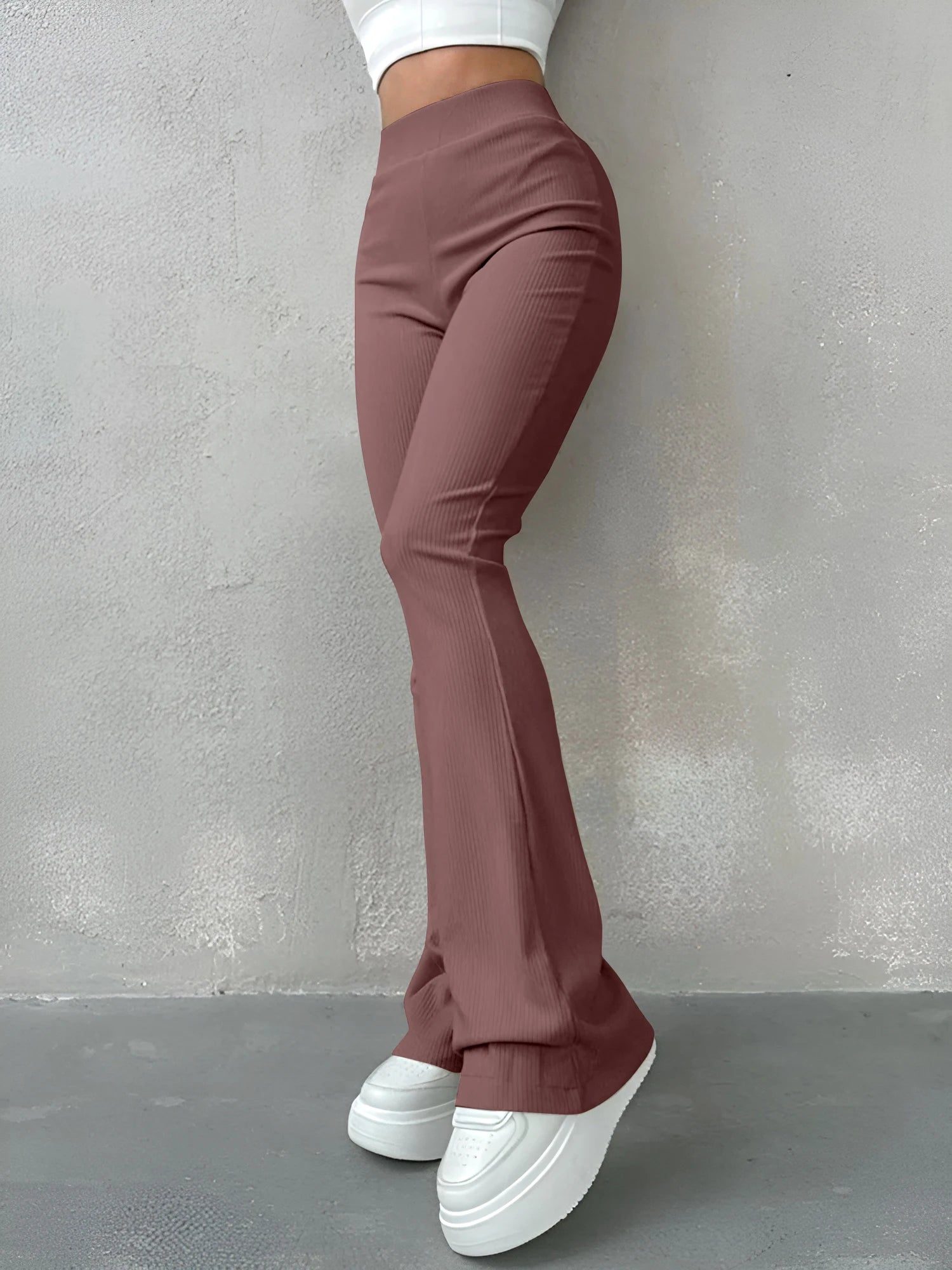 High Waisted Flared Women's Pants