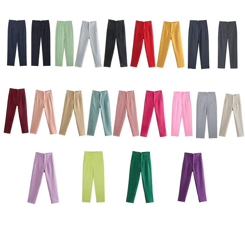 Women's Pencil Trousers High Waist