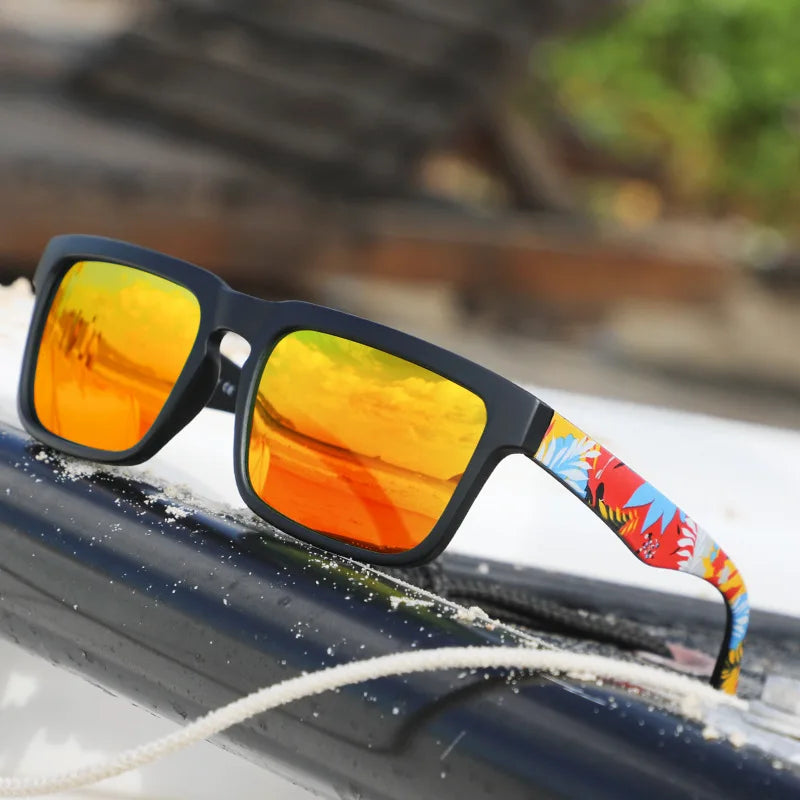 4PCS Square Sunglasses Designer Pattern