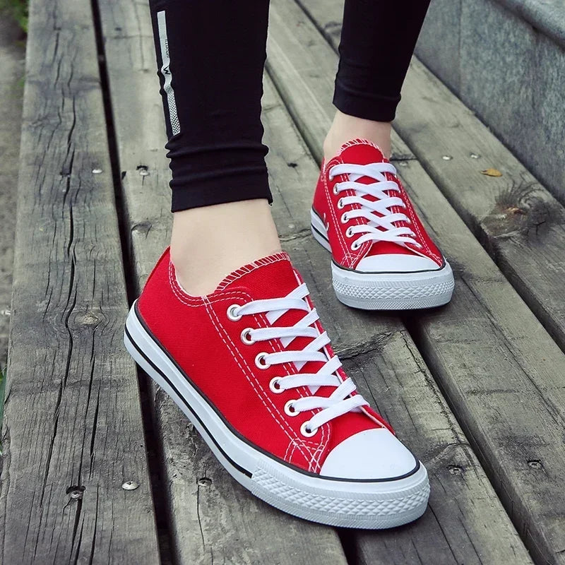 Men's Canvas Shoes Lace-up Athletic Leisure Sneaker