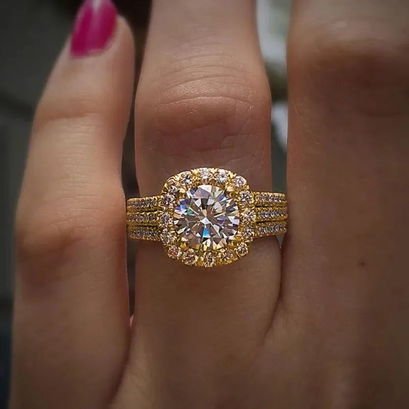 Women's Rings with Brilliant Cubic Zirconia Luxury