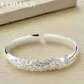 Sterling Silver Peacock Bangle Bracelet