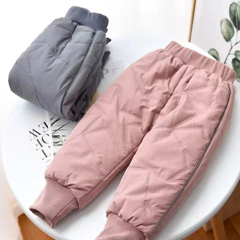 Kids Winter Thermal Pants – Cotton Padded Warm Trousers