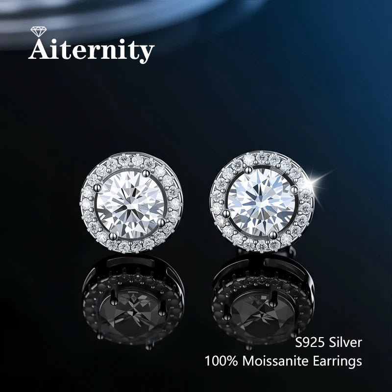 Moissanite Stud Earrings for Women