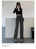 Women's High Waist Retro Wide Leg  Jeans