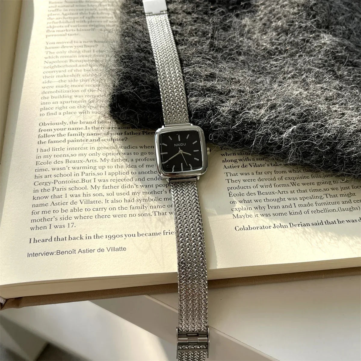 Ladies Watches Small Dial Adjustable Stainless Steel Strap Wristwatches
