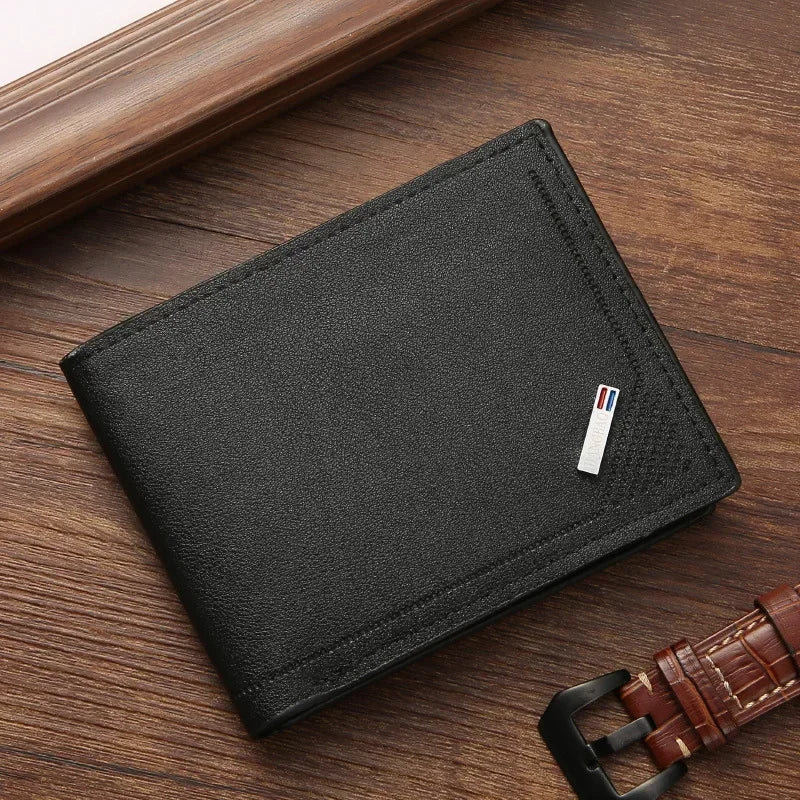 Men's Thin Foldable Leather Wallet