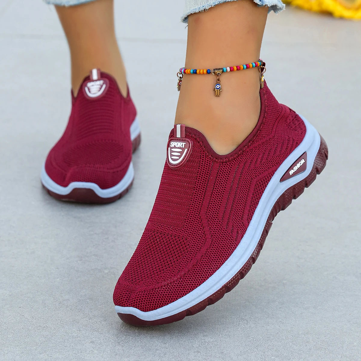 Women's Breathable Slip-On Shoes Soft Bottom