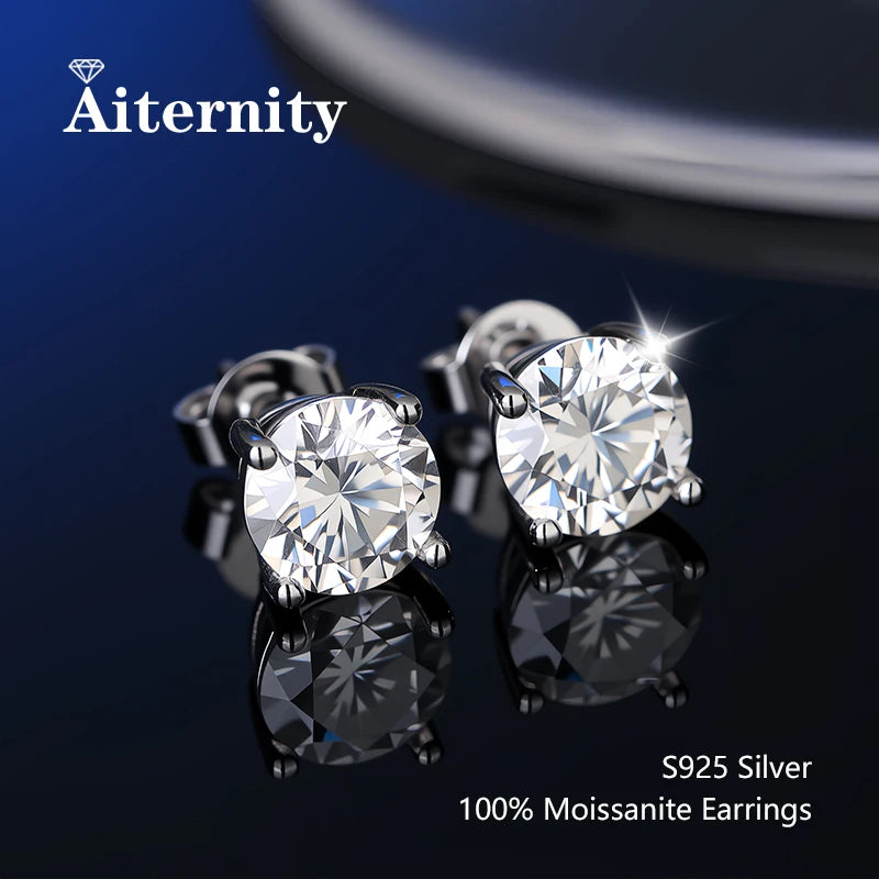 Moissanite Stud Earrings for Women