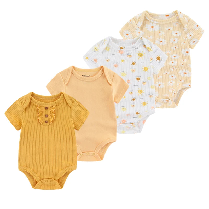 4Pieces Newborn Baby Boy, Baby Girl Outfits
