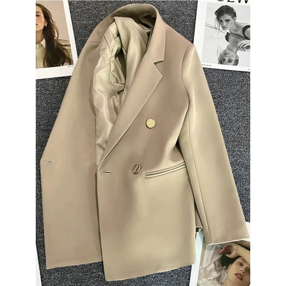 Women's Double Breasted Blazer Jacket
