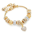 Women's Beaded Braclet Heart Shaped