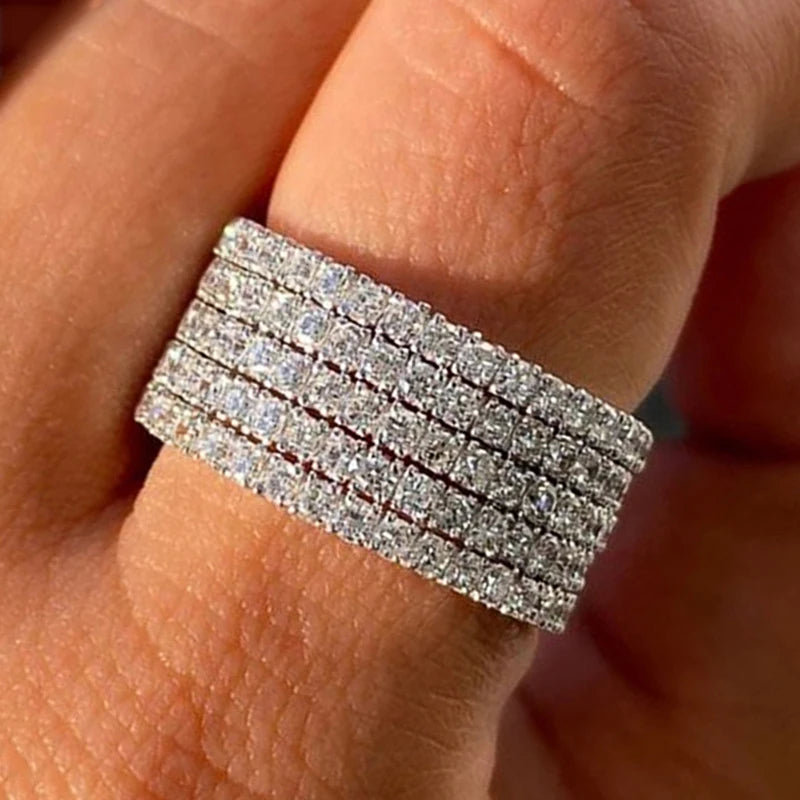 Women's Rings with Brilliant Cubic Zirconia Luxury