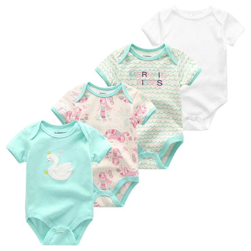 4Pieces Newborn Baby Boy, Baby Girl Outfits