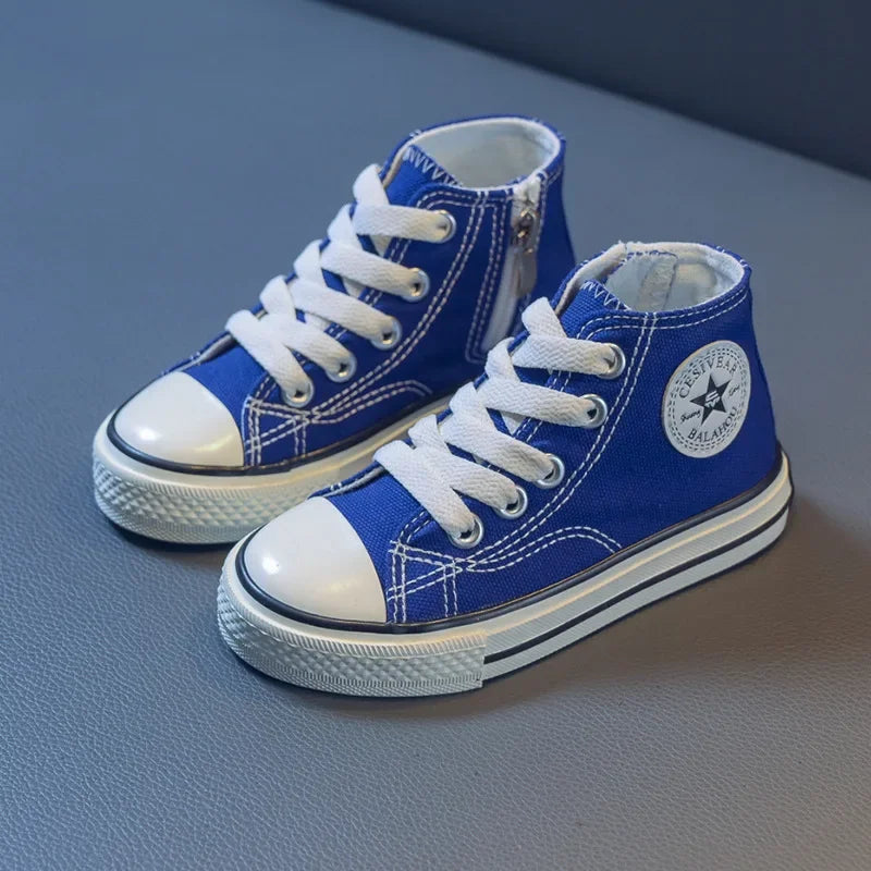 Children's Solid Color Canvas Shoes