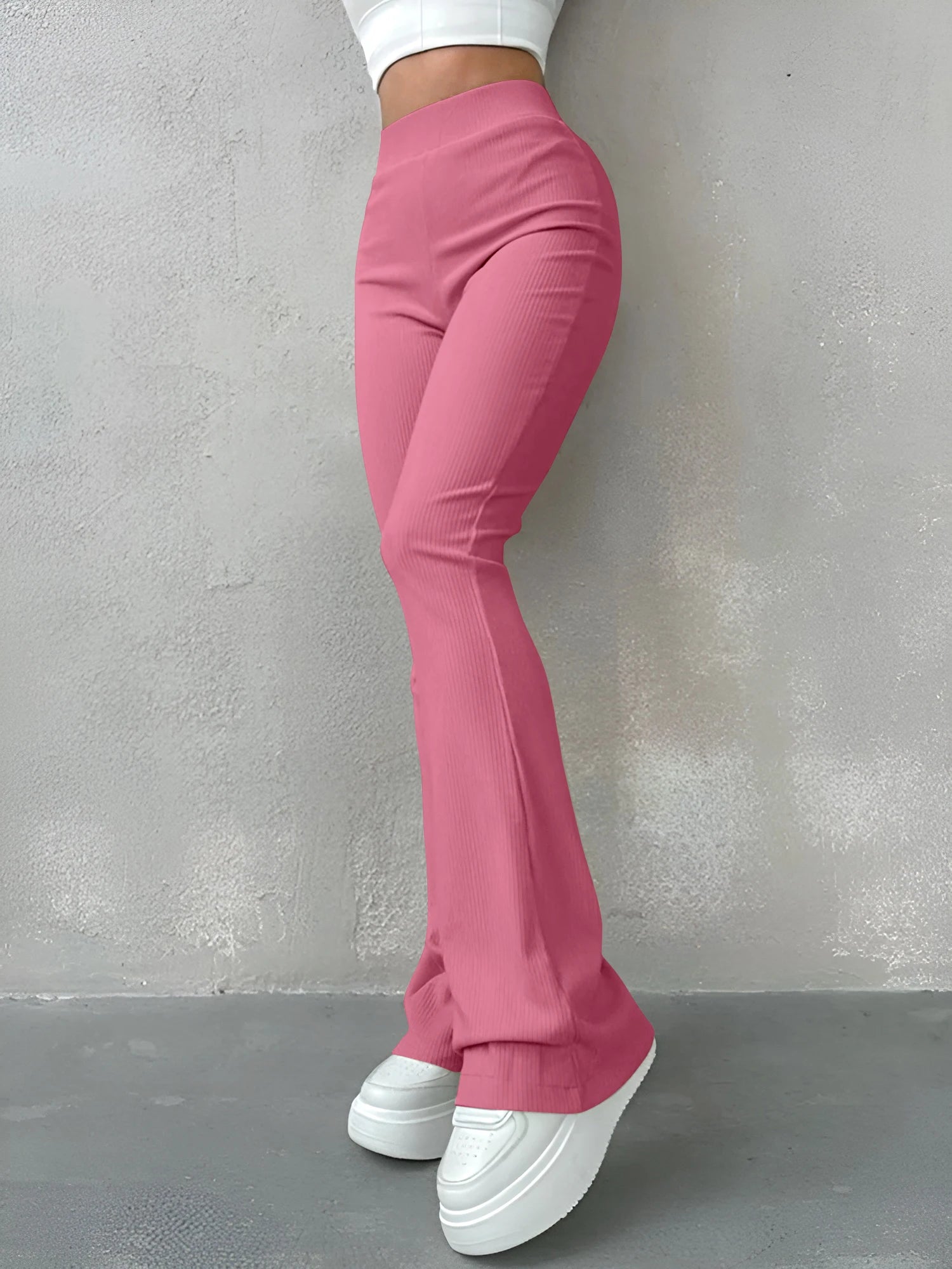High Waisted Flared Women's Pants