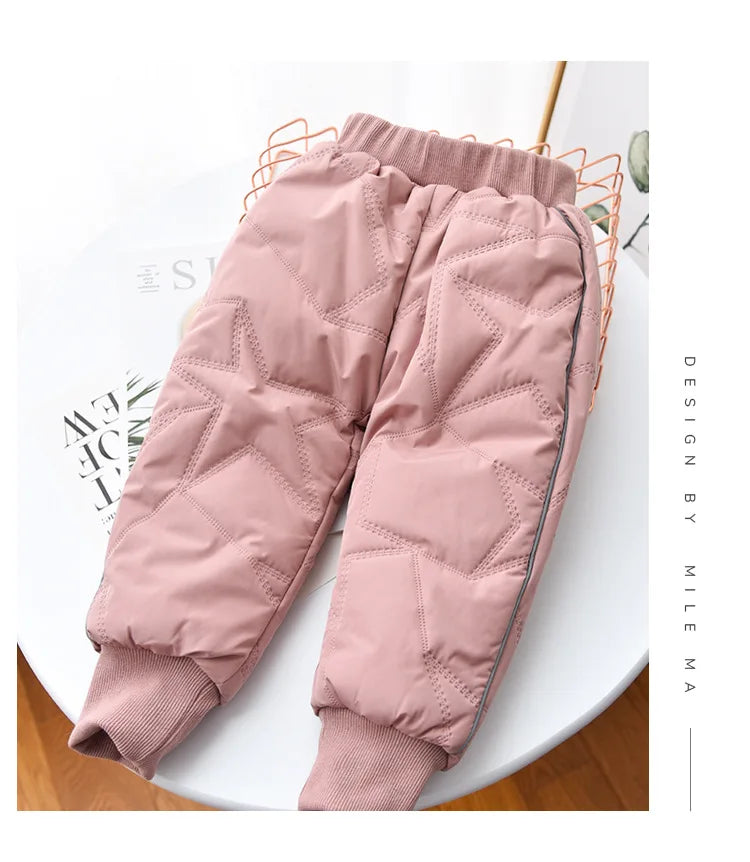 Kids Winter Thermal Pants – Cotton Padded Warm Trousers