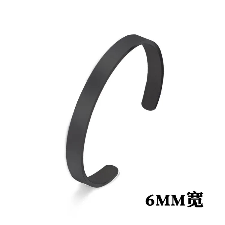 Adjustable Glossy Stainless Steel Bracelet