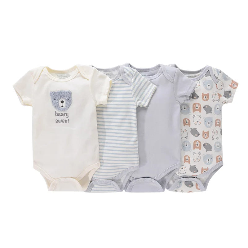 4Pieces Newborn Baby Boy, Baby Girl Outfits