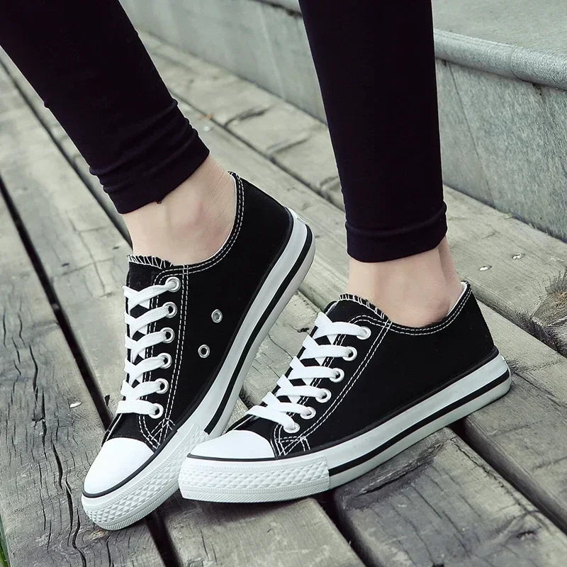 Men's Canvas Shoes Lace-up Athletic Leisure Sneaker