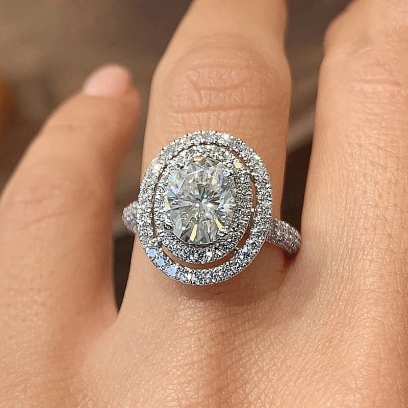 Women's Rings with Brilliant Cubic Zirconia Luxury