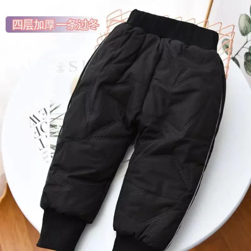 Kids Winter Thermal Pants – Cotton Padded Warm Trousers