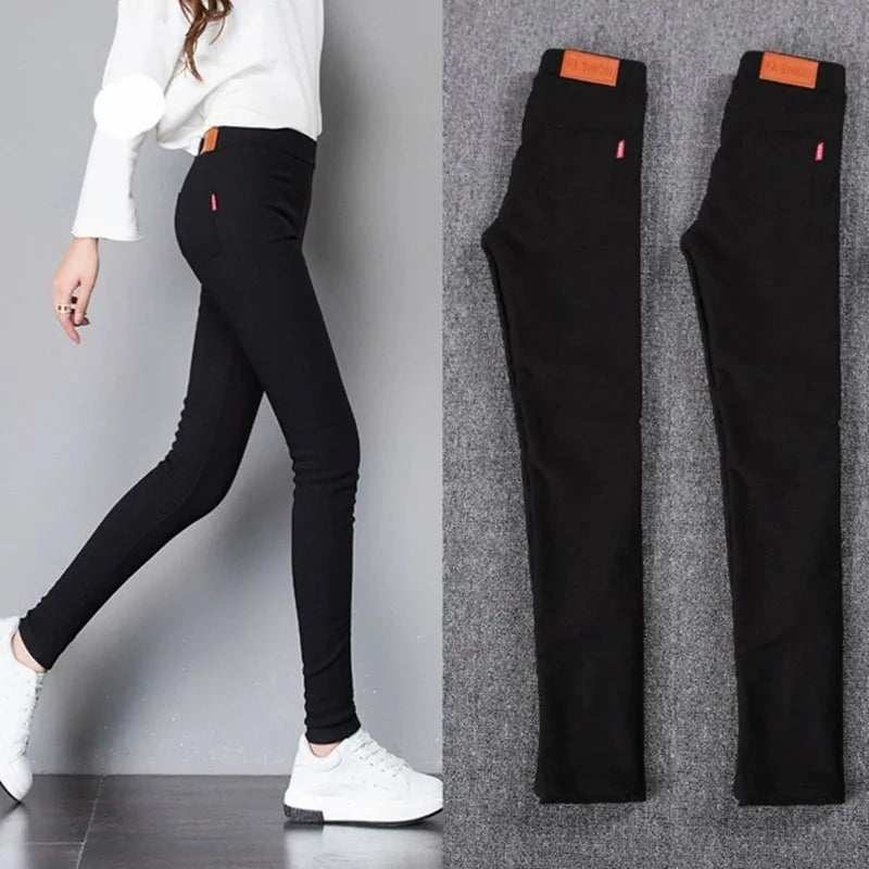 Women's Stretch, Black Pencil Pants
