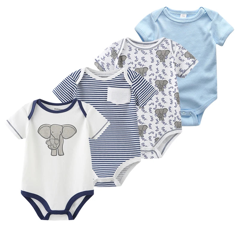 4Pieces Newborn Baby Boy, Baby Girl Outfits