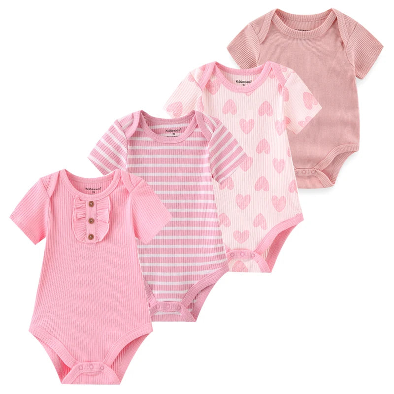 4Pieces Newborn Baby Boy, Baby Girl Outfits