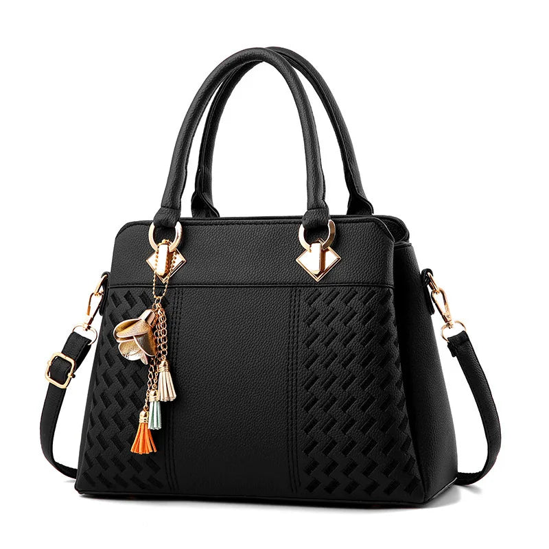 Women's Tassel PU Leather Totes Bag