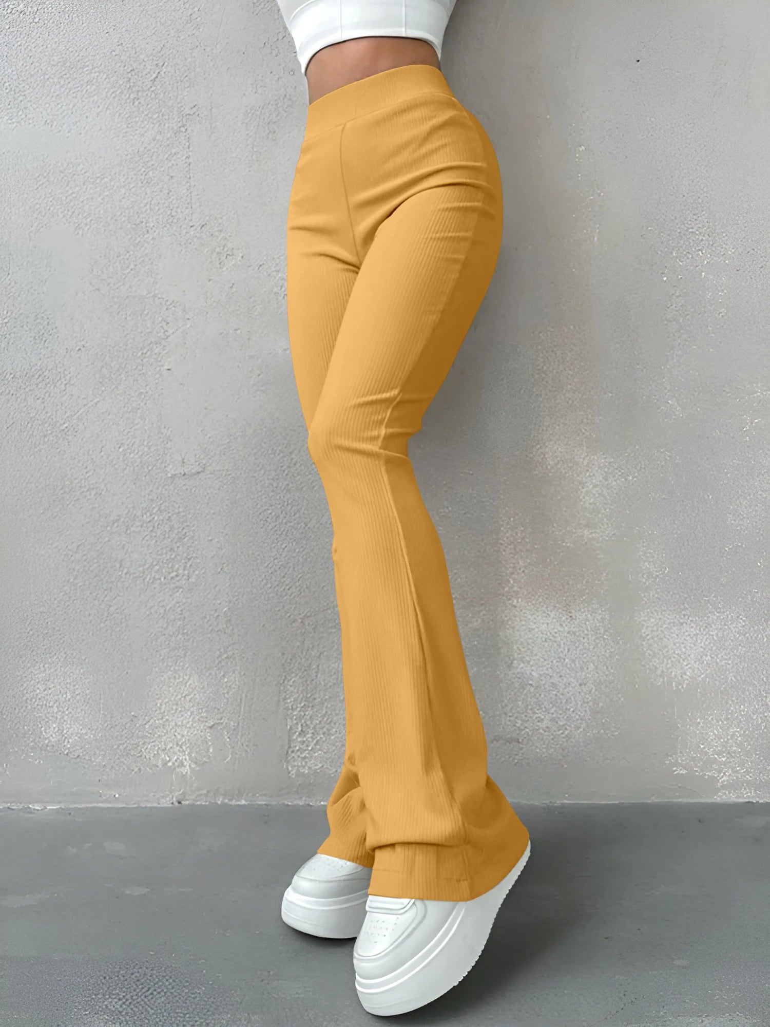 High Waisted Flared Women's Pants