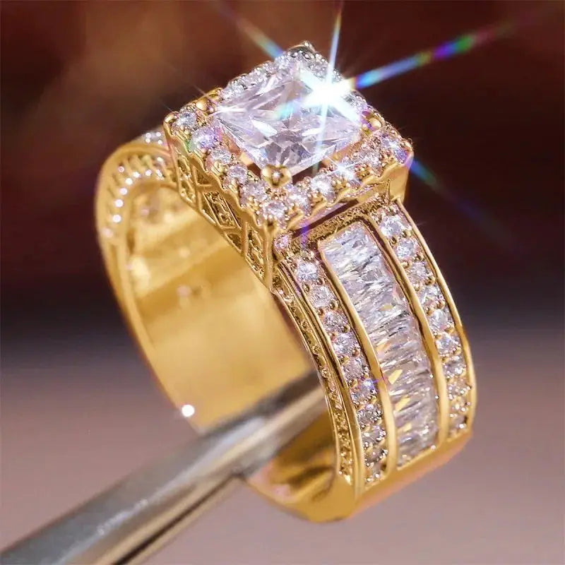 Women's Rings with Brilliant Cubic Zirconia Luxury