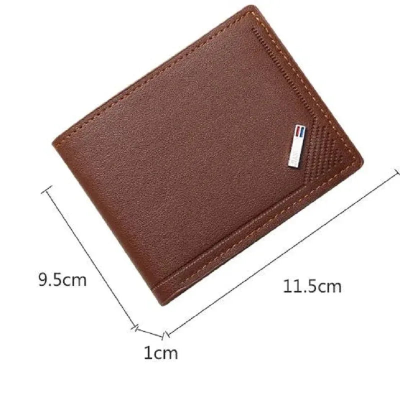 Men's Thin Foldable Leather Wallet
