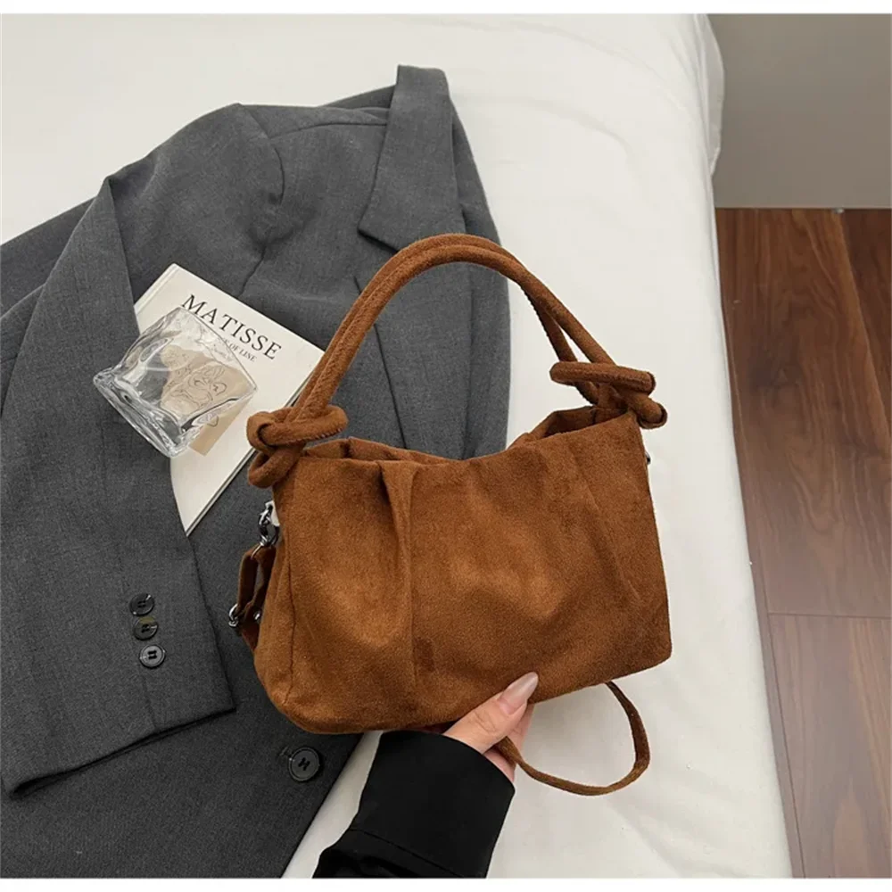 Retro Suede Crossbody Women's Bag