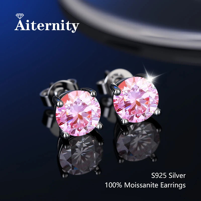 Moissanite Stud Earrings for Women