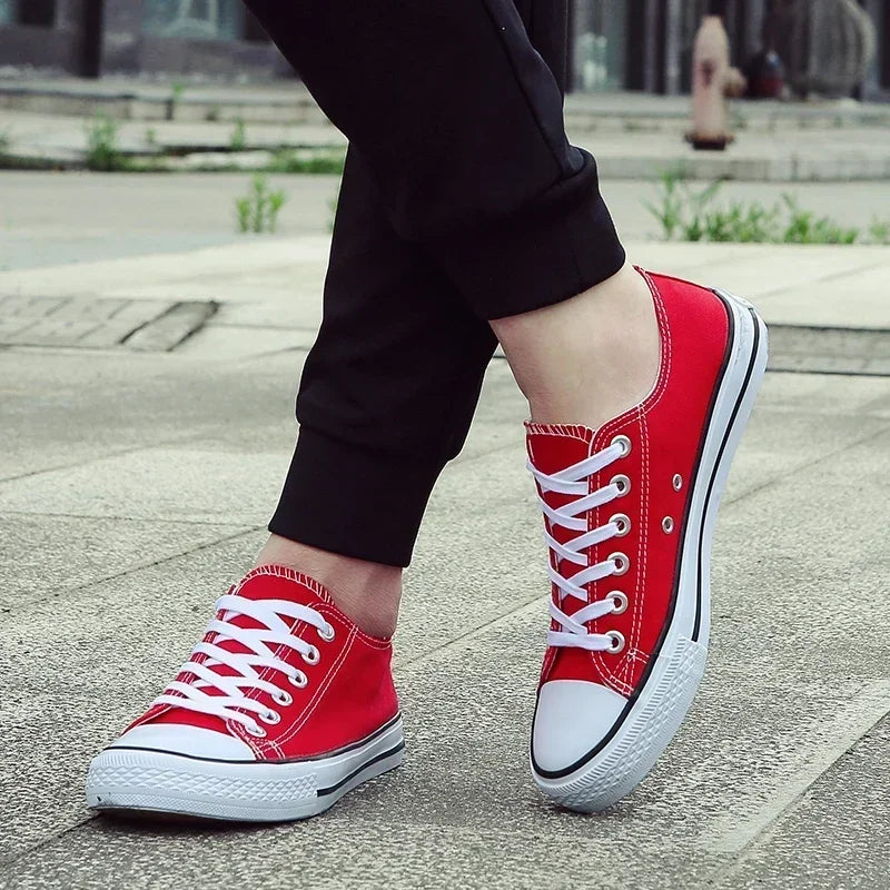 Men's Canvas Shoes Lace-up Athletic Leisure Sneaker