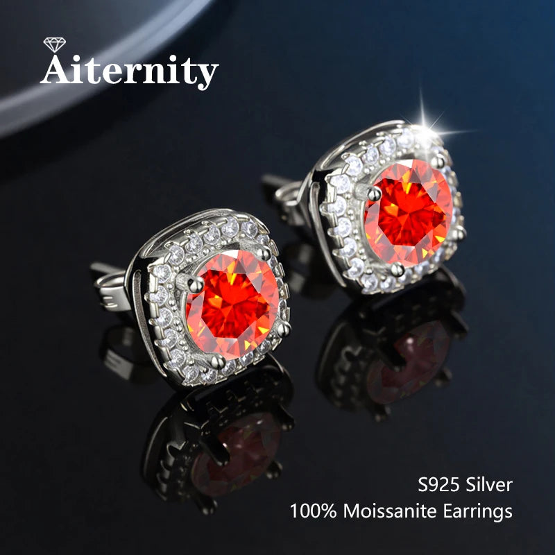 Moissanite Stud Earrings for Women