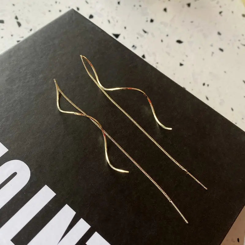 Spiral Drop Earrings for Women