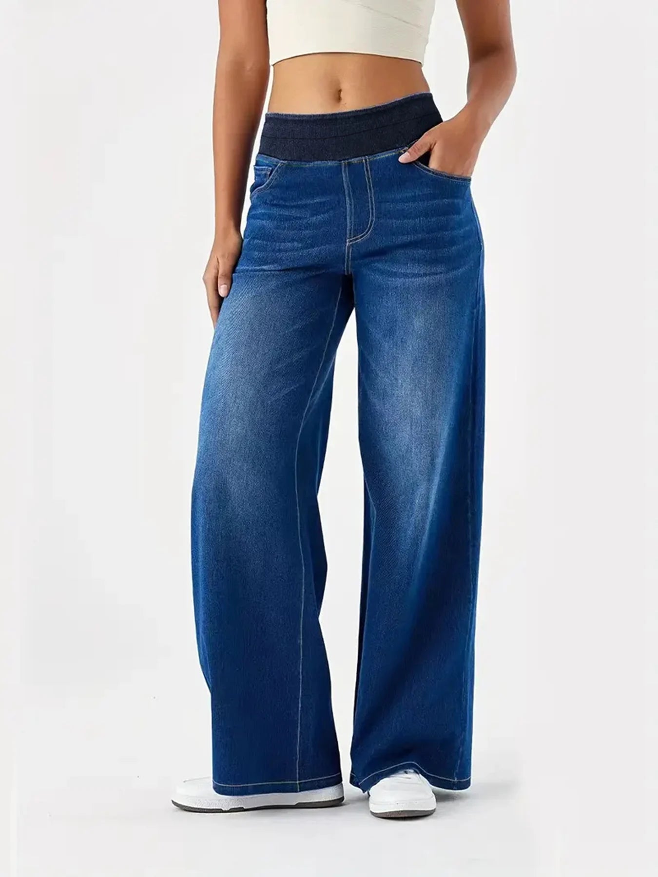 Women's Elastic High Waist Stretch Pants