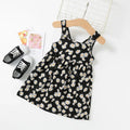 Baby Girls Sleeveless Flower Print Dresses