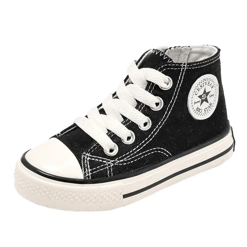 Children's Solid Color Canvas Shoes