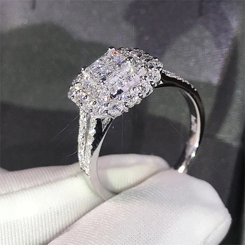 Women's Rings with Brilliant Cubic Zirconia Luxury