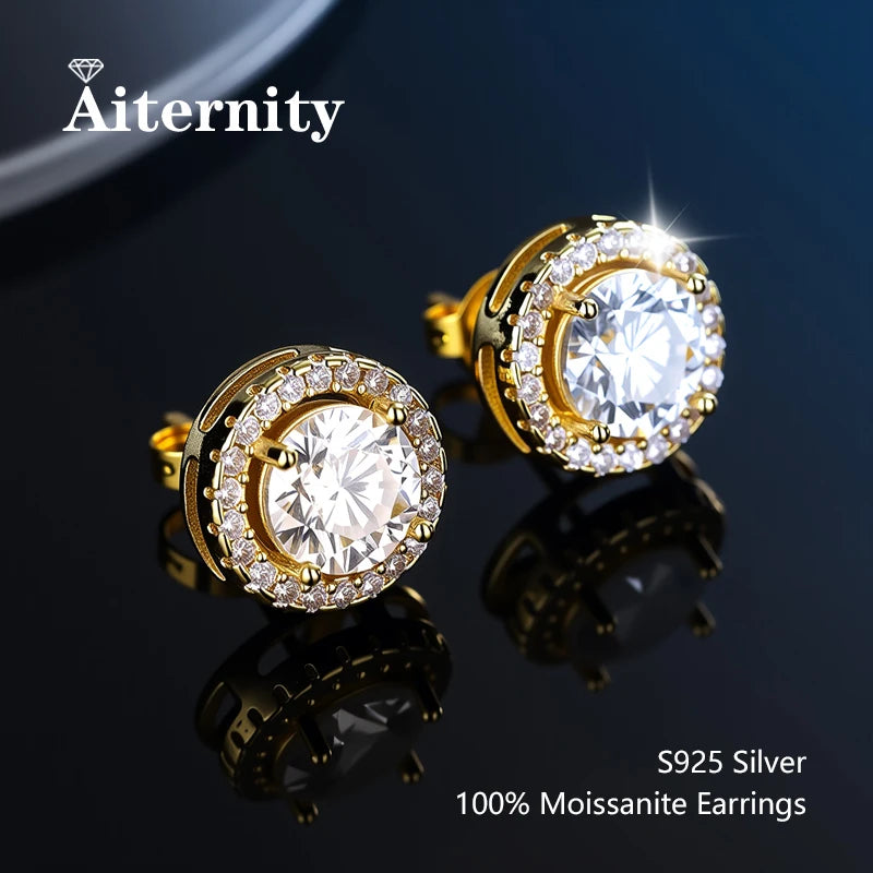 Moissanite Stud Earrings for Women
