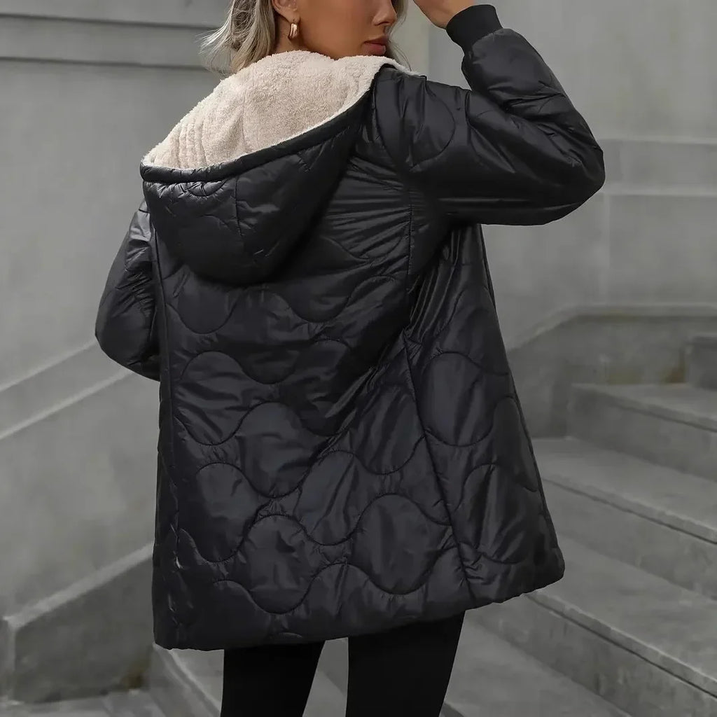 Women's Winter Jackets 2026 Hooded Mid-Length