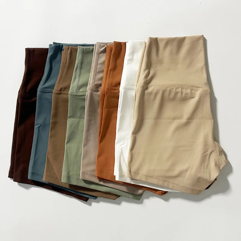 Women Sports Shorts High Waist Slim Fit