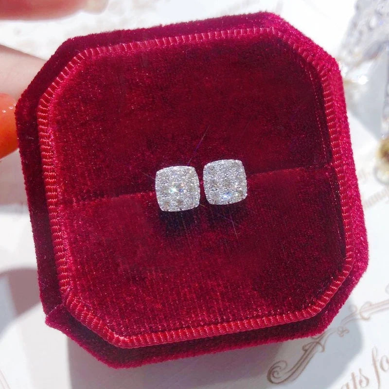 Women's Simple Square-Shaped Stud Earrings