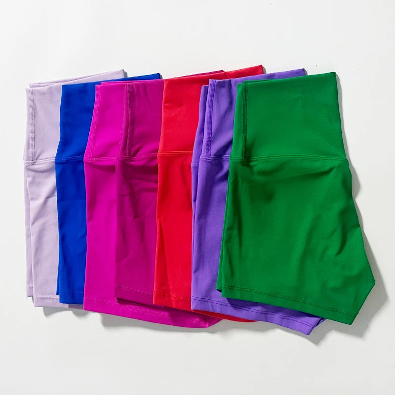 Women Sports Shorts High Waist Slim Fit