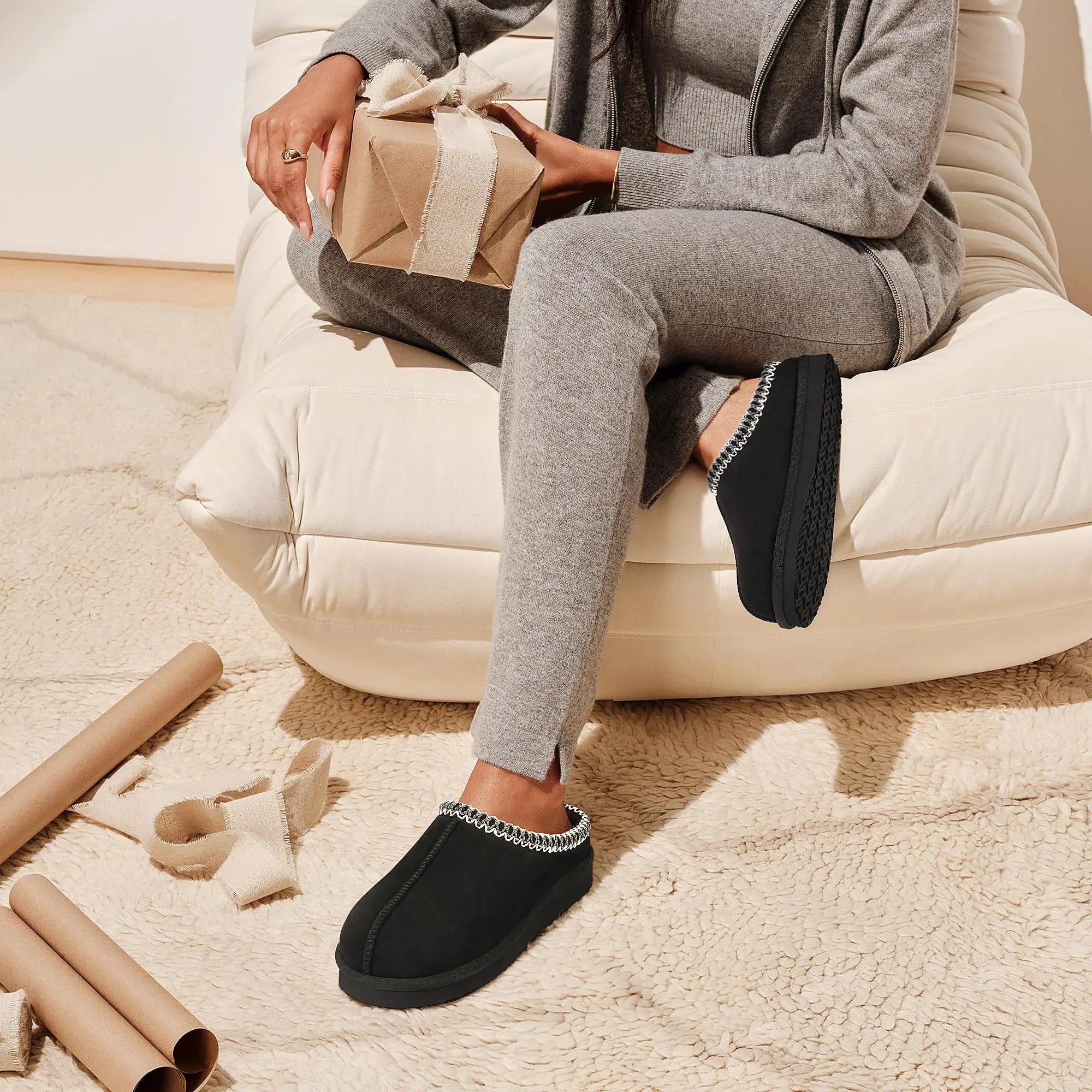 Women's Memory Foam Fuzzy Slippers