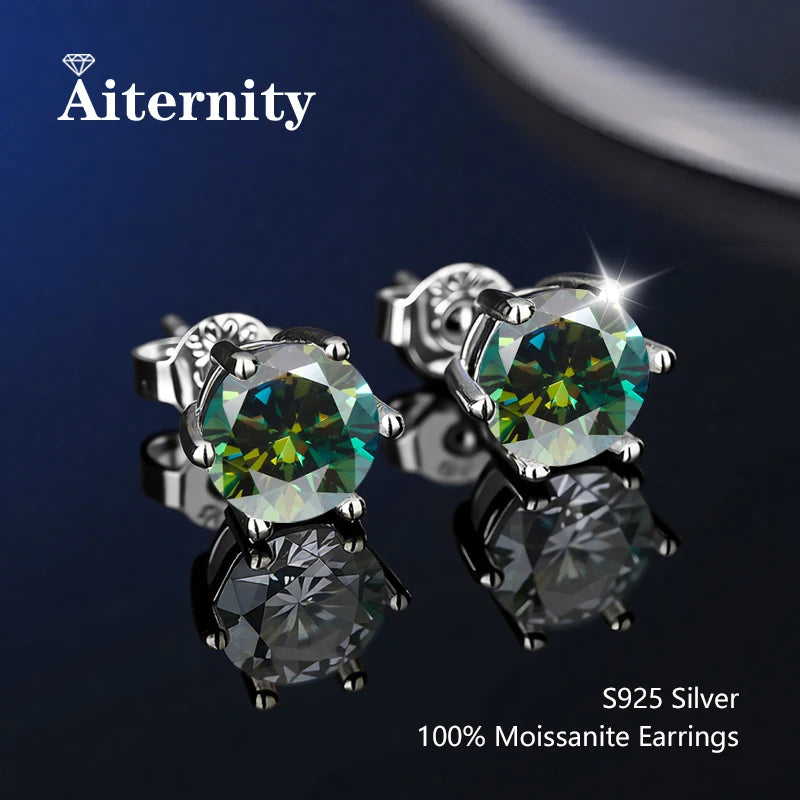 Moissanite Stud Earrings for Women