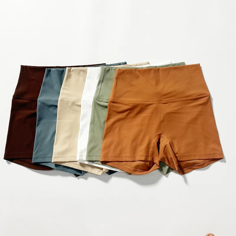 Women Sports Shorts High Waist Slim Fit